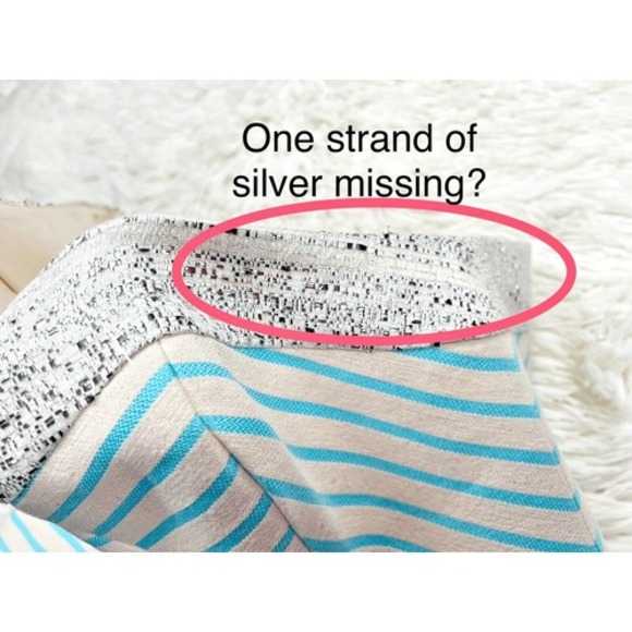 Lilly Pulitzer Remi Strapless Dress Blue Horizon Bay Stripe Silver Band Size 0 - Picture 7 of 10